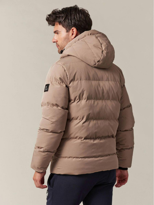 Doudoune intérieur fourré marron homme - Deeluxe