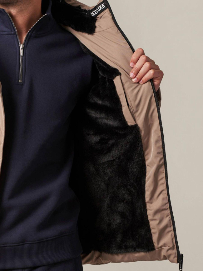 Doudoune intérieur fourré marron homme - Deeluxe