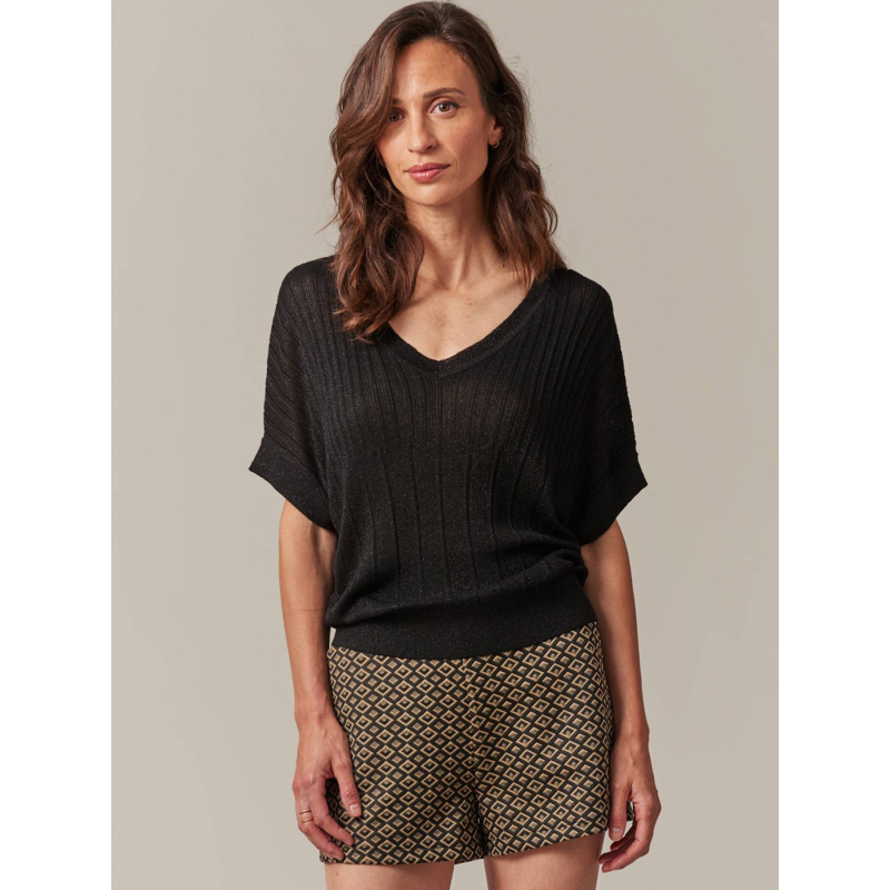 Top pailleté anada noir femme - Deeluxe