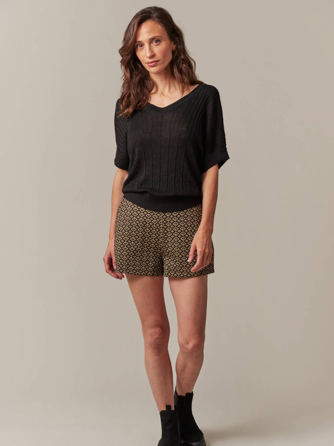 Top pailleté anada noir femme - Deeluxe