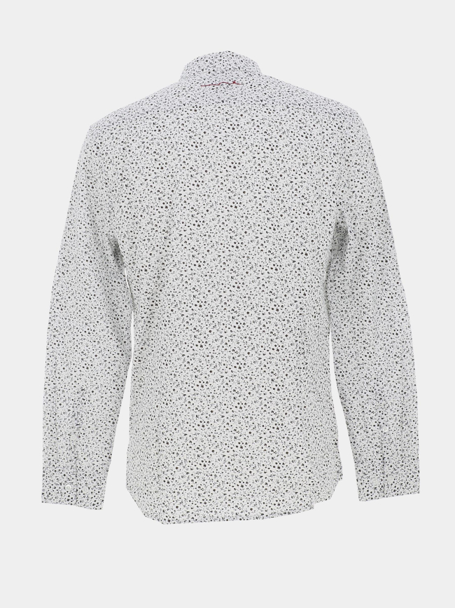 Chemise manches longues imprimés blanc homme - Teddy Smith
