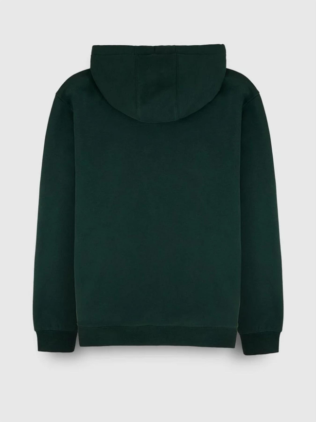 Sweat à capuche zippé ciglass little vert homme - Teddy Smith