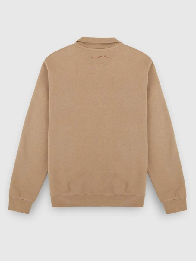 Sweat zippé g-narkus marron homme - Teddy Smith