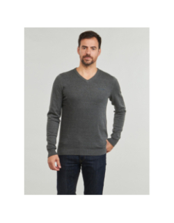 Pull fin à col en v pulser 3 anthracite homme - Teddy Smith