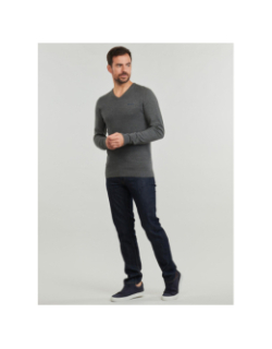 Pull fin à col en v pulser 3 anthracite homme - Teddy Smith