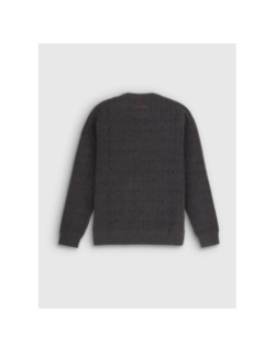 Pull jacquard texturé p-elmer noir homme - Teddy Smith