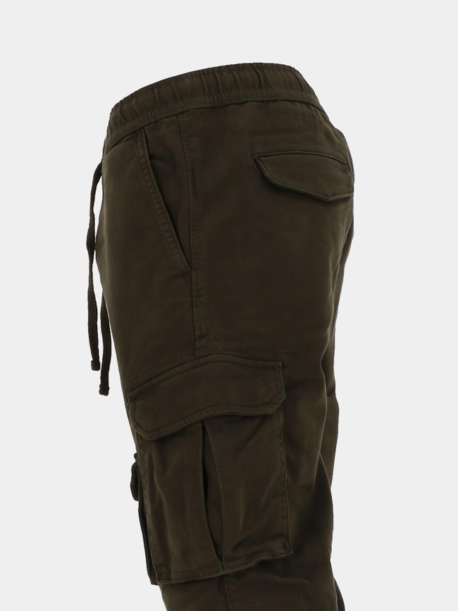 Pantalon cargo p-davis kaki homme - Teddy Smith