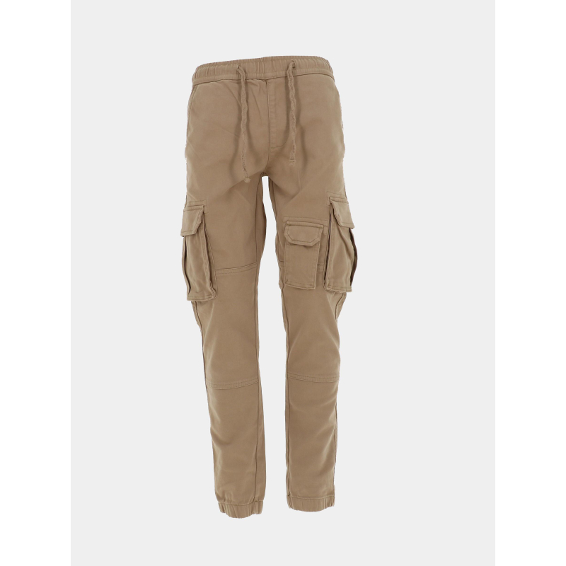 Pantalon cargo p-davis beige homme - Teddy Smith