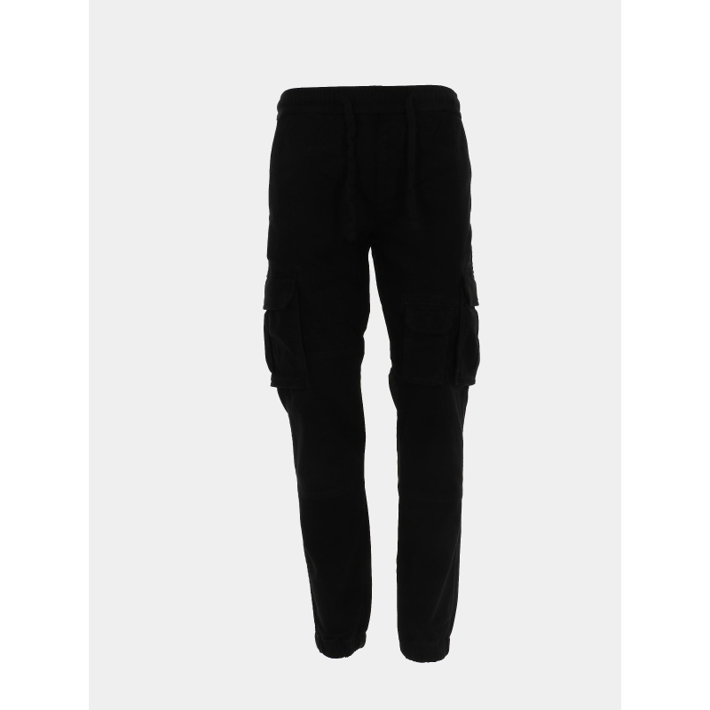 Pantalon cargo p-davis noir homme - Teddy Smith