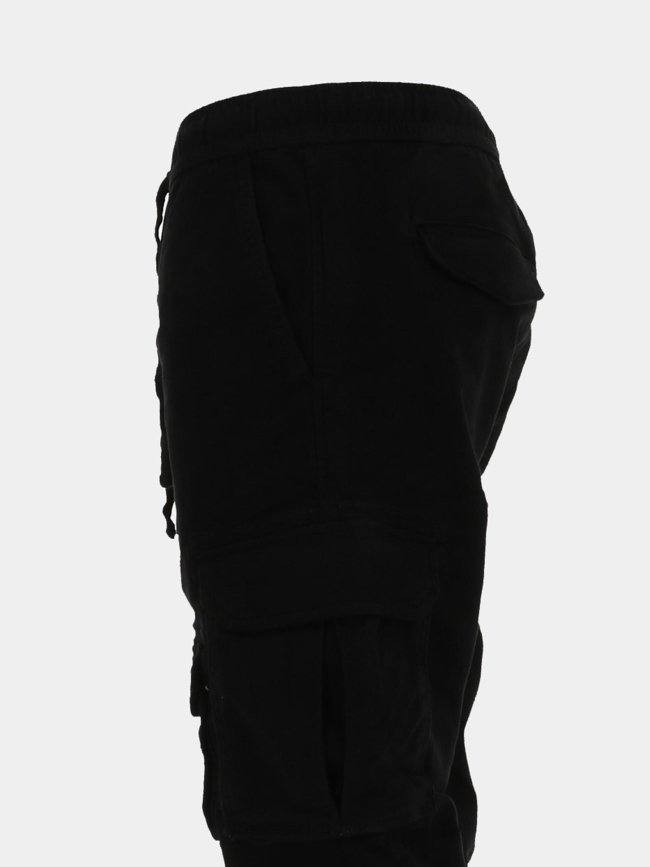 Pantalon cargo p-davis noir homme - Teddy Smith