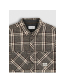 Chemise à carreaux c-trent ml gris homme - Teddy Smith