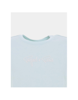 T-shirt logo brodé vert d'eau enfant - Project X Paris