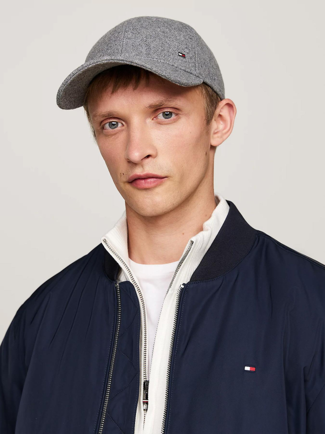 Casquette corporate avec laine gris homme - Tommy Hilfiger