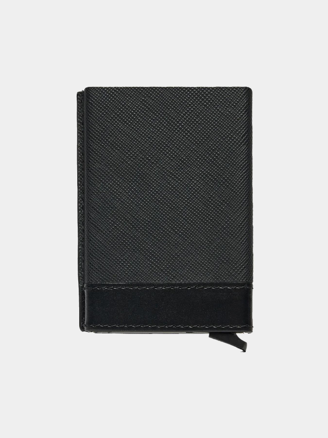 Coffret porte carte saffiano metal noir homme - Tommy Hilfiger