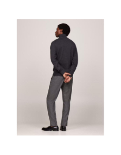 Pull col roulé cachemire pima gris homme - Tommy Hilfiger