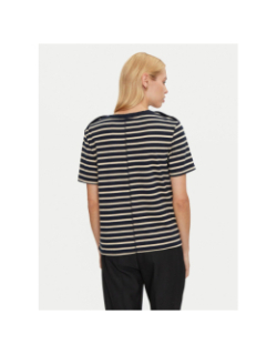 T-shirt rayé regular bleu marine femme - Tommy Hilfiger
