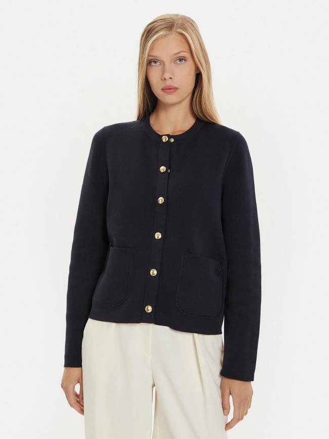 Gilet réversible jersey bleu marine femme - Tommy Hilfiger