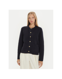 Gilet réversible jersey bleu marine femme - Tommy Hilfiger