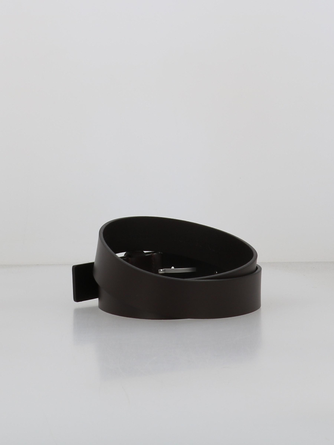 Ceinture à boucle carrée austin 3.5 marron homme - Tommy Jeans