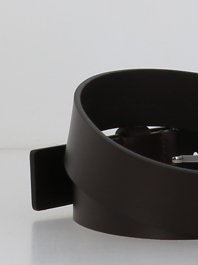 Ceinture à boucle carrée austin 3.5 marron homme - Tommy Jeans