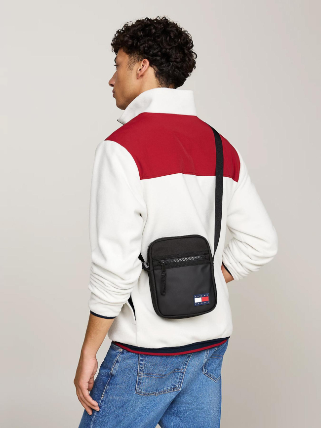 Sac reporter colour-block à logo noir homme - Tommy Jeans