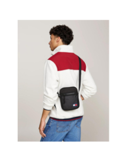Sac reporter colour-block à logo noir homme - Tommy Jeans