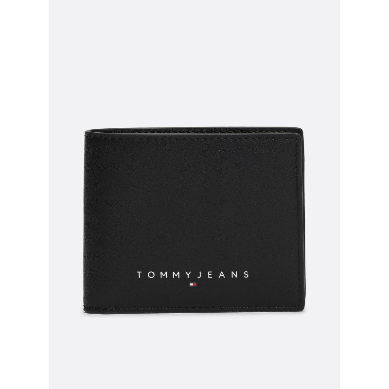 Portefeuille à deux volets noir homme - Tommy Jeans