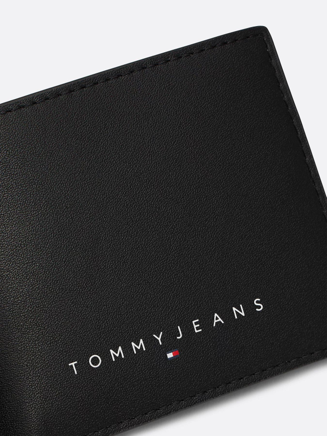 Portefeuille à deux volets noir homme - Tommy Jeans