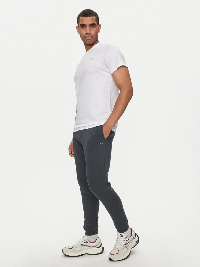 Pantalon de jogging slim fit classic flag gris homme - Tommy Jeans