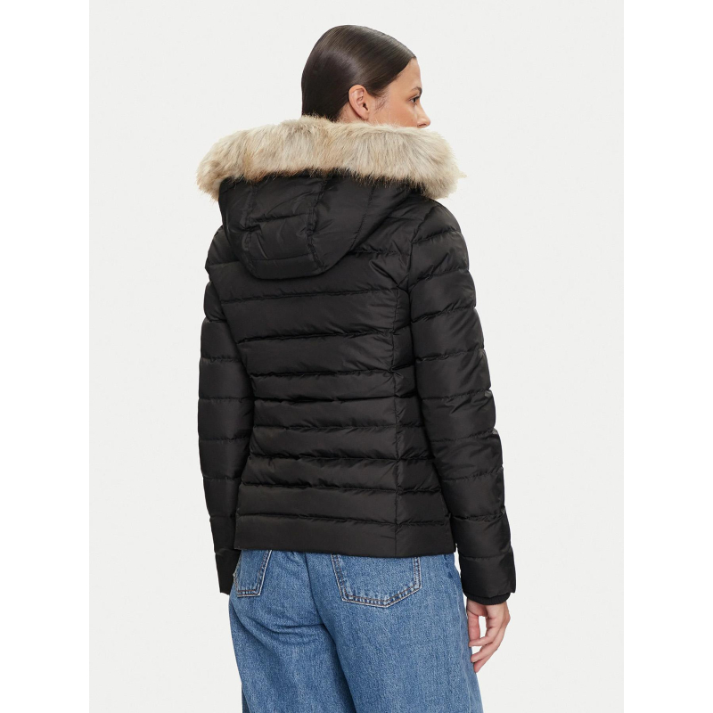 Tjw Basic Femme Tommy Jeans Essential Hooded Coat Doudoune