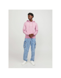 Sweat à capuche jorvesterbro rose homme - Jack & Jones