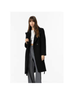 Manteau long compi 3 noir femme - Tiffosi