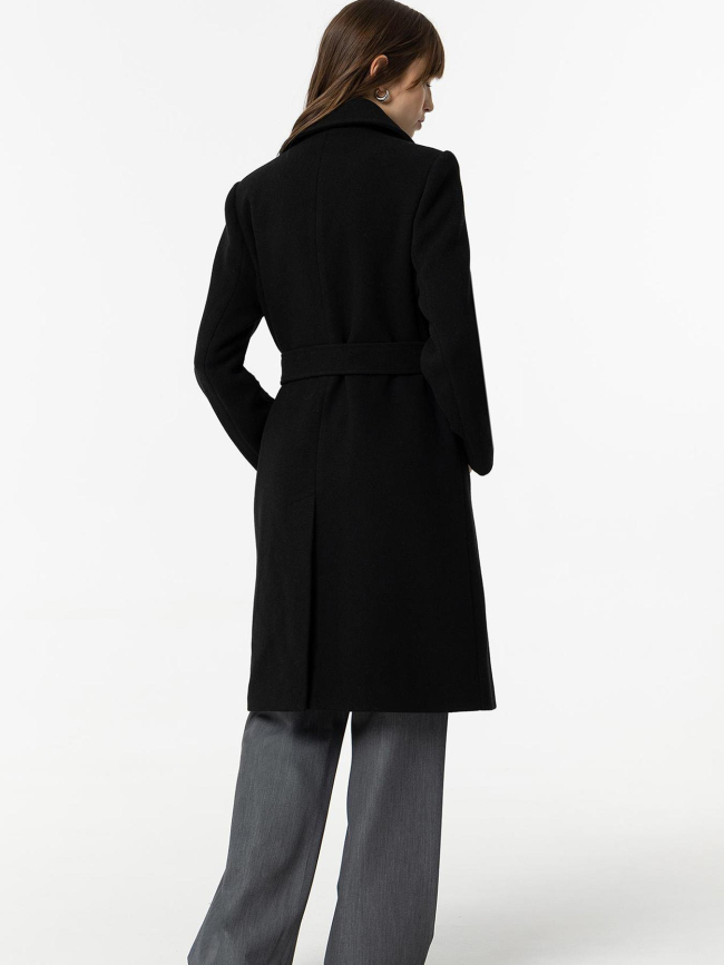 Manteau long compi 3 noir femme - Tiffosi
