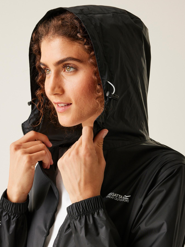 Veste technique imperméable pack-it III noir femme - Regatta