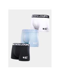 Pack de 3 boxers noir gris et bleu homme - Comme Des Loups