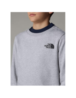 Sweat redbox regular crew gris garçon - The North Face