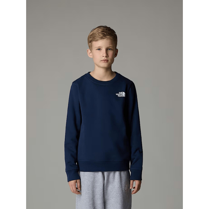 Sweat redbox regular crew bleu marine garçon - The North Face