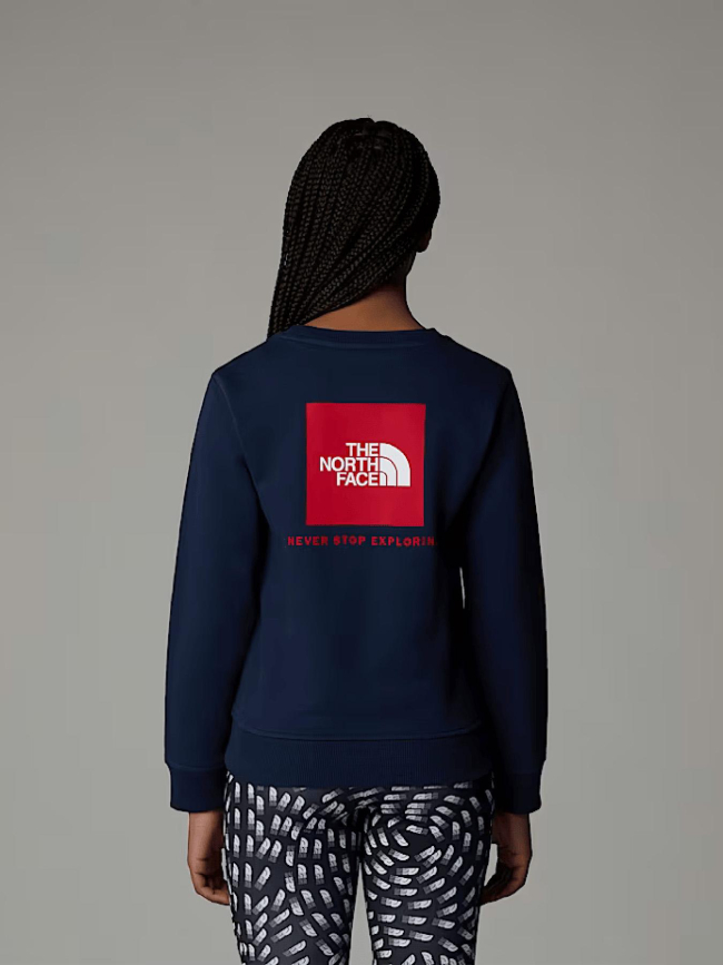 Sweat redbox regular crew bleu marine garçon - The North Face