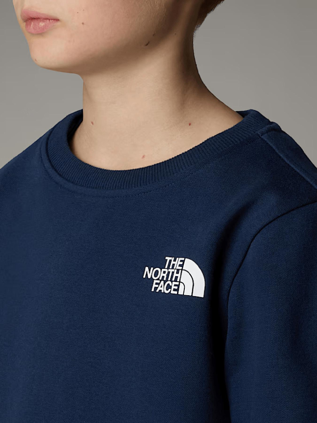 Sweat redbox regular crew bleu marine garçon - The North Face