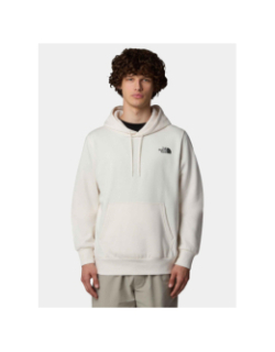Sweat à capuche logo blanc écru homme - The North Face