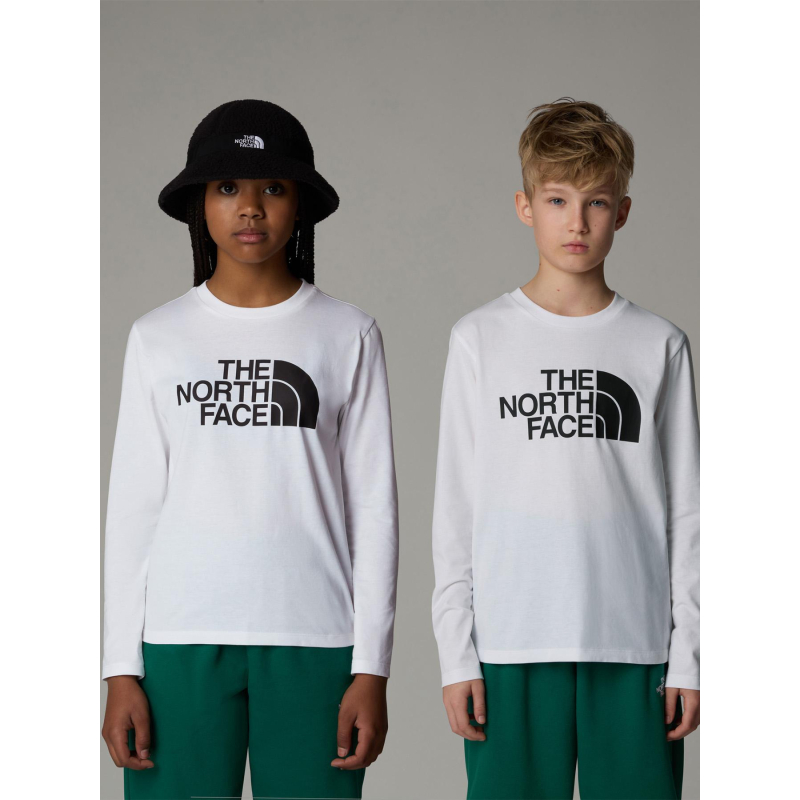 T-shirt à manches longues easy blanc garçon - The North Face