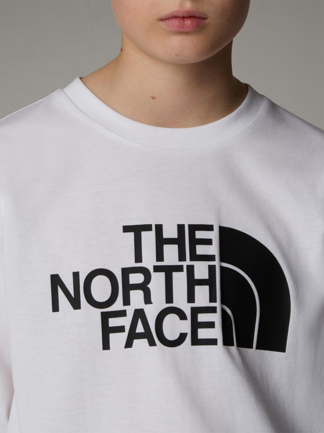 T-shirt à manches longues easy blanc garçon - The North Face