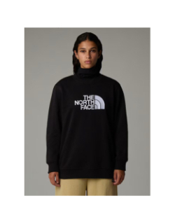 Sweat drew peak crew logo blanc noir femme - The North Face