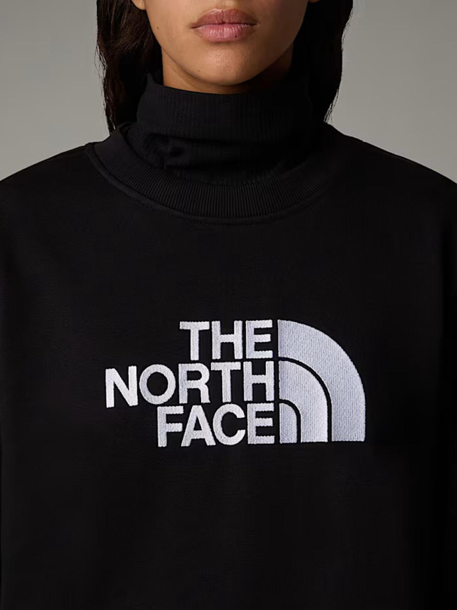 Sweat drew peak crew logo blanc noir femme - The North Face