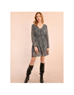 Robe à motif semi-transparente noir femme - Molly Bracken