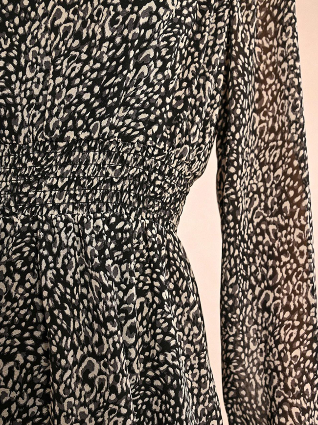 Robe à motif semi-transparente noir femme - Molly Bracken