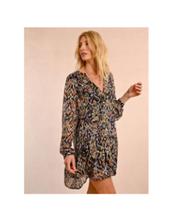 Robe courte imprimé bohème multicolore femme - Molly Bracken