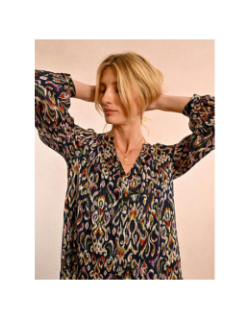 Robe courte imprimé bohème multicolore femme - Molly Bracken