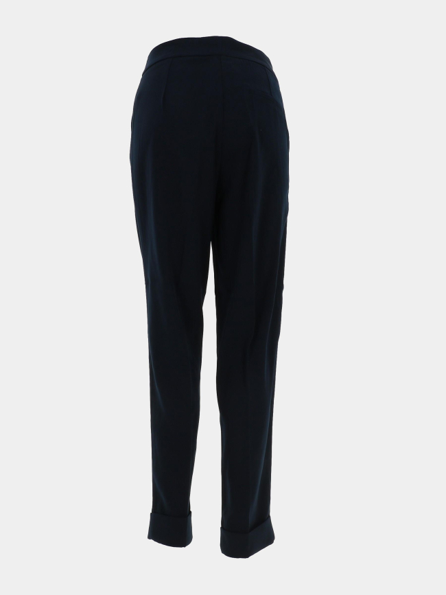 Pantalon cigarette fluide bleu marine femme - Molly Bracken