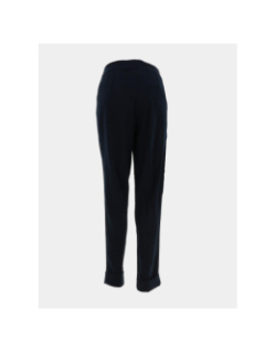 Pantalon cigarette fluide bleu marine femme - Molly Bracken
